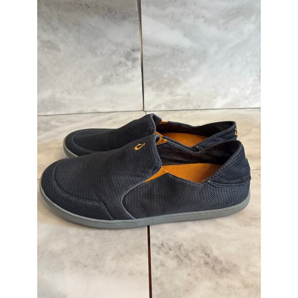 OluKai Other - OLUKAI Nohea Mesh Dark Shadow Charcoal Orange Shoes 10188-4242 Men's Size 10